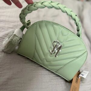 Steve Madden Light Green Quilted Mini Bag